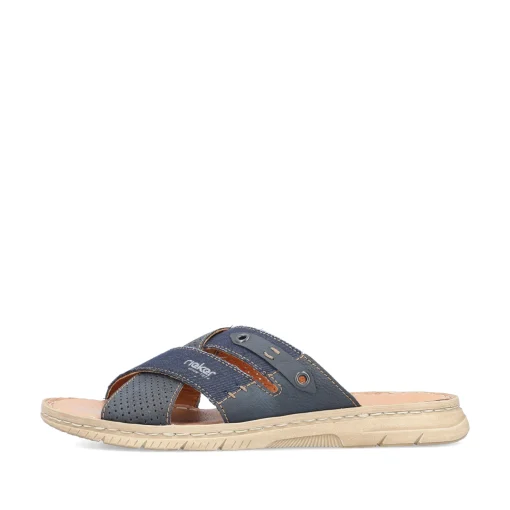 Rieker Herren Pantoletten marineblau