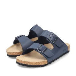 Rieker Herren Pantoletten schieferblau