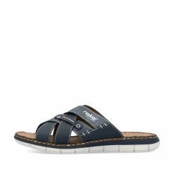 Rieker Herren Pantoletten marineblau