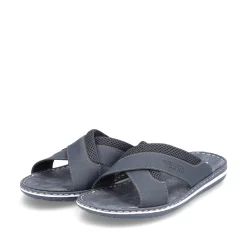 Rieker Herren Pantoletten marineblau