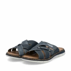 Rieker Herren Pantoletten marineblau