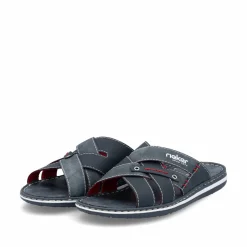 Rieker Herren Pantoletten marineblau