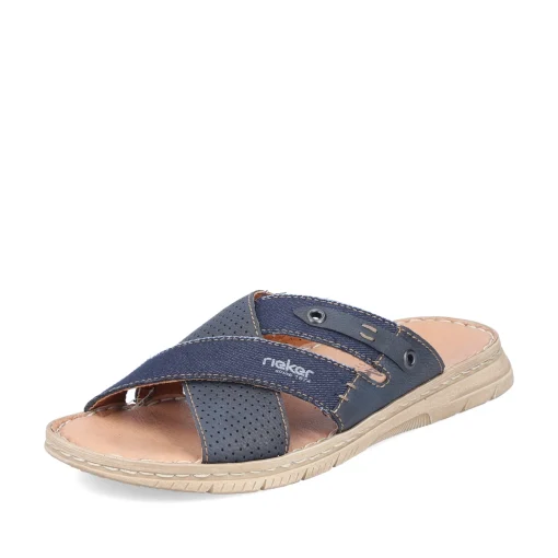 Rieker Herren Pantoletten marineblau