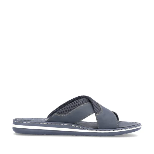 Rieker Herren Pantoletten marineblau