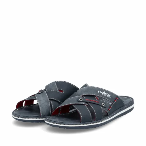 Rieker Herren Pantoletten marineblau