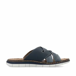 Rieker Herren Pantoletten marineblau