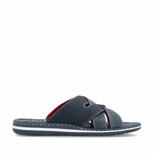 Rieker Herren Pantoletten marineblau