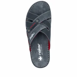 Rieker Herren Pantoletten marineblau