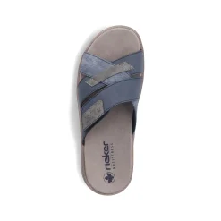Rieker Herren Pantoletten schieferblau