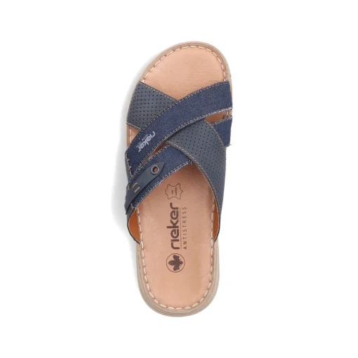 Rieker Herren Pantoletten marineblau