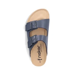 Rieker Herren Pantoletten schieferblau