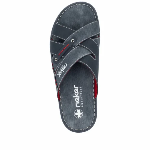 Rieker Herren Pantoletten marineblau