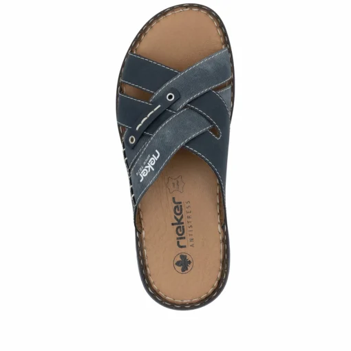 Rieker Herren Pantoletten marineblau
