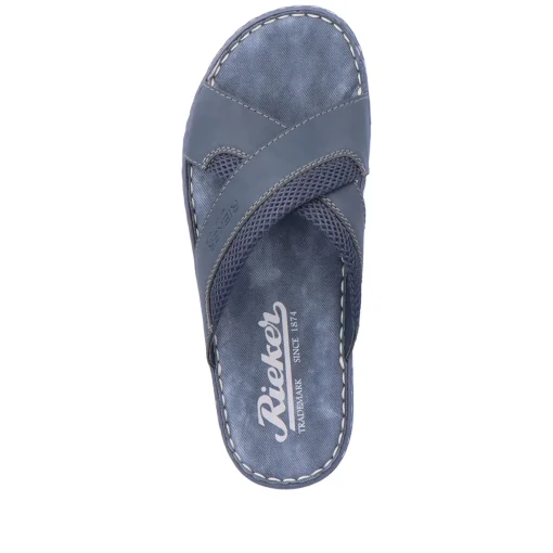Rieker Herren Pantoletten marineblau