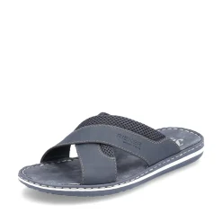 Rieker Herren Pantoletten marineblau