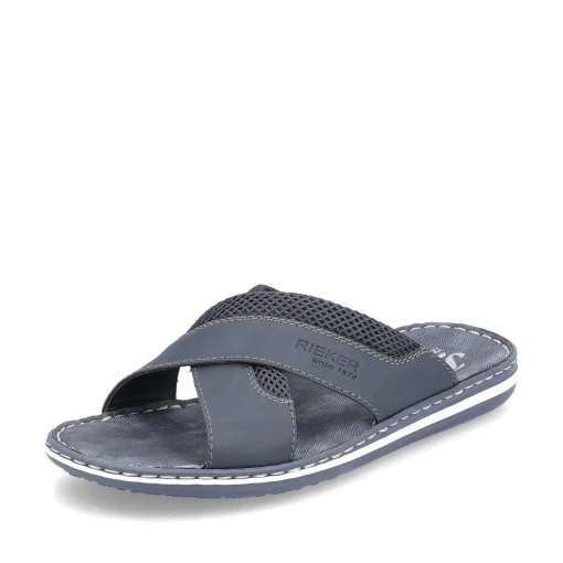 Rieker Herren Pantoletten marineblau