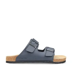 Rieker Herren Pantoletten schieferblau