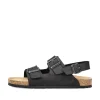 Rieker Herren Sandalen asphaltschwarz