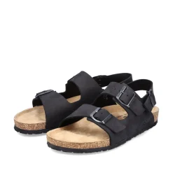 Rieker Herren Sandalen asphaltschwarz