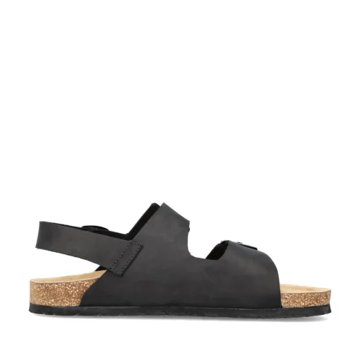 Rieker Herren Sandalen asphaltschwarz