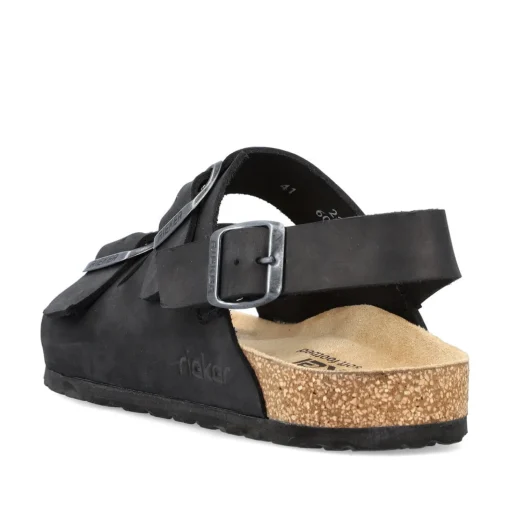 Rieker Herren Sandalen asphaltschwarz
