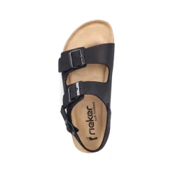 Rieker Herren Sandalen asphaltschwarz