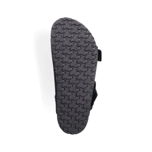 Rieker Herren Sandalen asphaltschwarz
