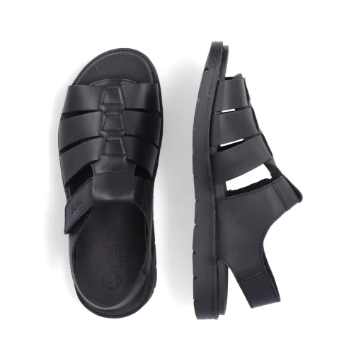Rieker Herren Sandalen mitternachtsschwarz