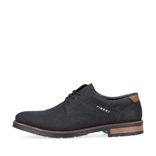 Rieker Herren Schnürschuhe graphitschwarz