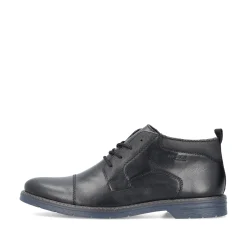 Rieker Herren Schnürschuhe glanzschwarz