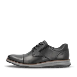 Rieker Herren Schnürschuhe stahlschwarz