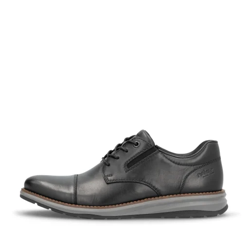 Rieker Herren Schnürschuhe stahlschwarz