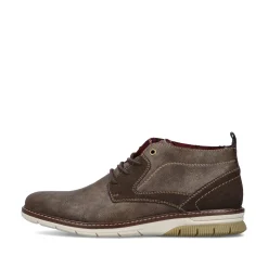Rieker Herren Schnürschuhe graubraun
