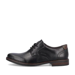 Rieker Herren Schnürschuhe mitternachtsschwarz