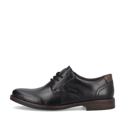 Rieker Herren Schnürschuhe mitternachtsschwarz