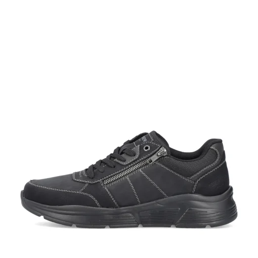 Rieker Herren Schnürschuhe asphaltschwarz