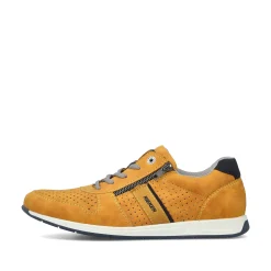 Rieker Herren Schnürschuhe sonnenblumengelb-marineblau