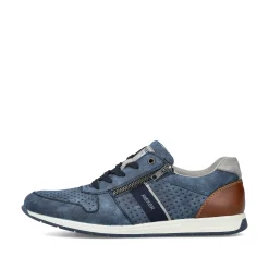 Rieker Herren Schnürschuhe himmelblau