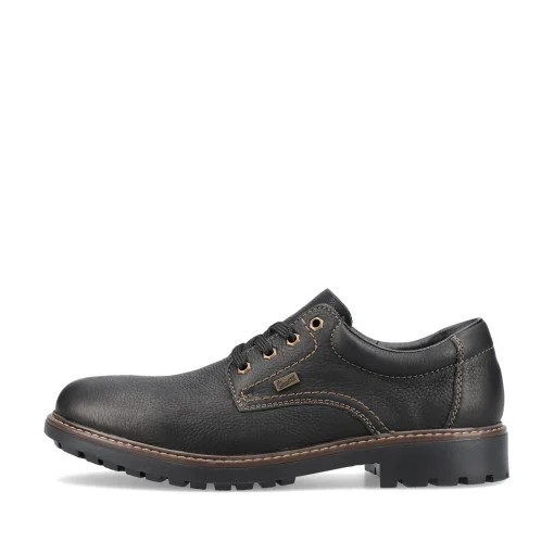 Rieker Herren Schnürschuhe nachtschwarz
