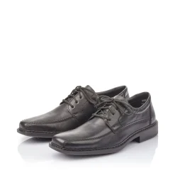 Rieker Herren Schnürschuhe nachtschwarz