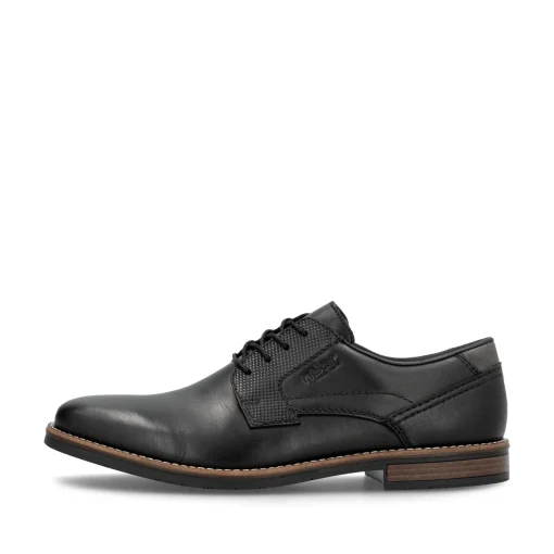 Rieker Herren Schnürschuhe nachtschwarz