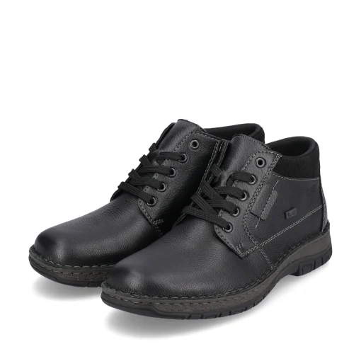 Rieker Herren Schnürschuhe graphitschwarz