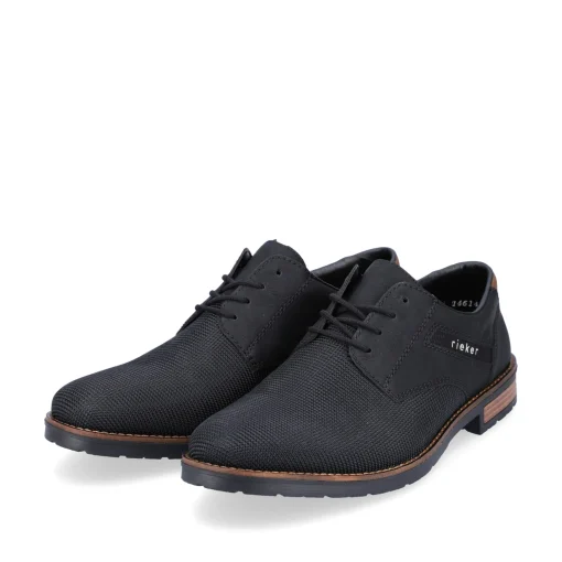 Rieker Herren Schnürschuhe graphitschwarz