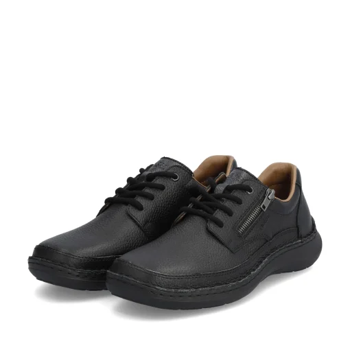 Rieker Herren Schnürschuhe nachtschwarz