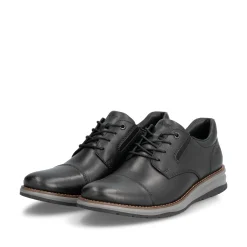 Rieker Herren Schnürschuhe stahlschwarz