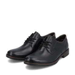 Rieker Herren Schnürschuhe mitternachtsschwarz