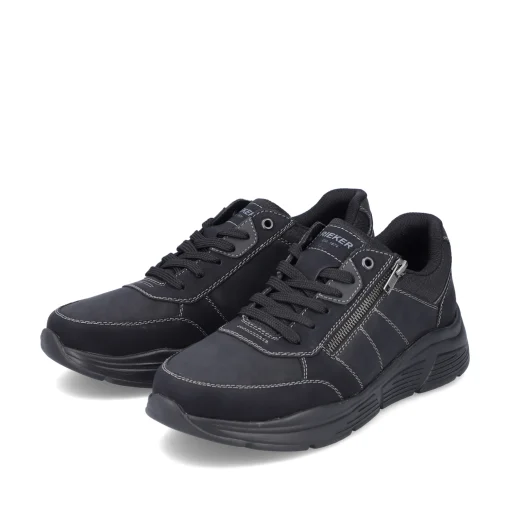 Rieker Herren Schnürschuhe asphaltschwarz