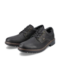 Rieker Herren Schnürschuhe nachtschwarz
