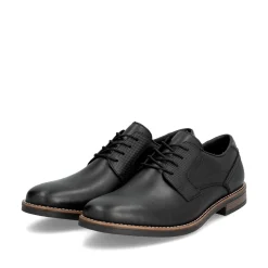 Rieker Herren Schnürschuhe nachtschwarz