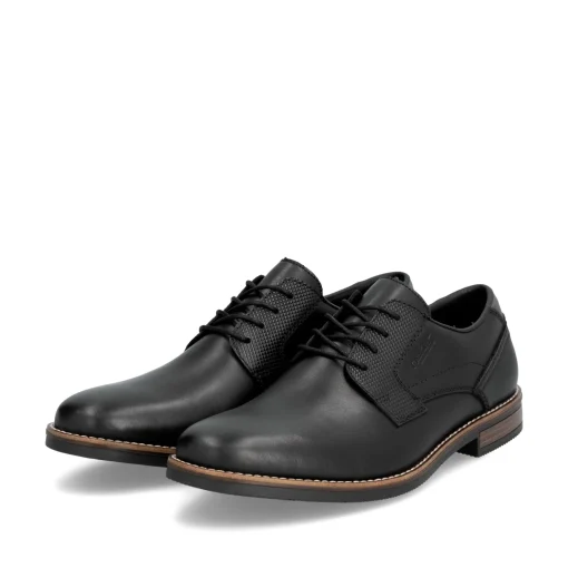 Rieker Herren Schnürschuhe nachtschwarz